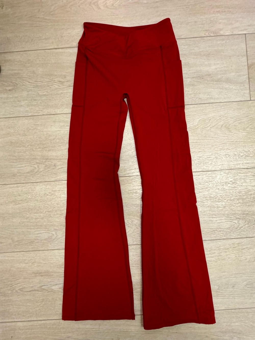 Eleve Dancewear Red Flare Leggings